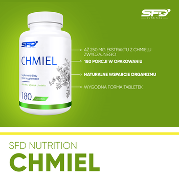 SFD Chmiel, tabletki, 180 szt.