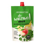 Oryginalny Sok, mus na drugie śniadanie, jabłko, szpinak, banan i cytryna, 200 g