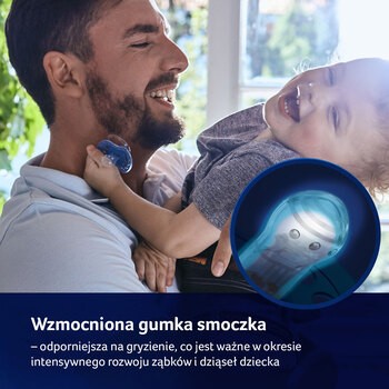 Canpol Lovi Stardust, smoczek silikonowy uspokajający, dynamiczny 3-6 m, fioletowy, 2 szt.