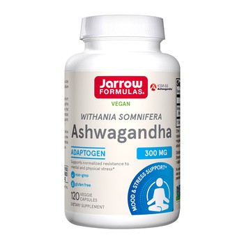 Jarrow Formulas, Ashwagandha, 300 mg, kapsułki, 120 szt.