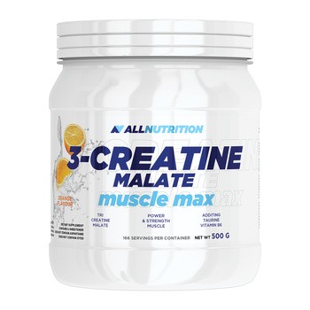 Allnutrition 3-Creatine malate muscule max, proszek, smak pomarańczowy, 500 g