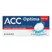 ACC Optima, 600 mg, tabletki musujące, 10 szt.