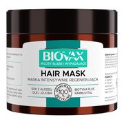 Biovax, intensywnie regenerująca maseczka do włosów słabych, wypadających, 250 ml