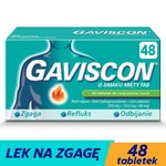 Gaviscon o smaku mięty TAB, tabletki do rozgryzania, żucia, 48 szt.