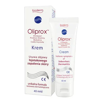 Oliprox, krem usuwający objawy łojotokowego zapalenia skóry, 40 ml