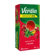 Verdin fix z maliną, susz ziołowy, 20 szt.