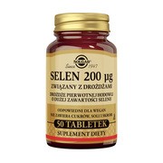 Solgar Selen 200 µg, tabletki, 50 szt.