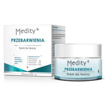 Medity+ Przebarwienia, krem do twarzy na noc, 50 ml