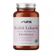 Uns Kozłek Lekarski + Bioperine, kapsułki, 60 szt.