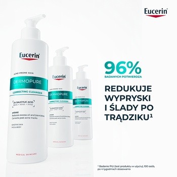 Eucerin Dermopure Clinical, żel redukujący niedoskonałości do twarzy i ciała, 400 ml