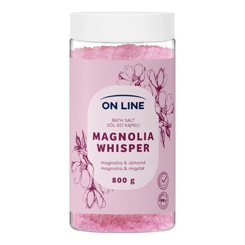 On Line Magnolia Whisper, sól do kąpieli, 800 g