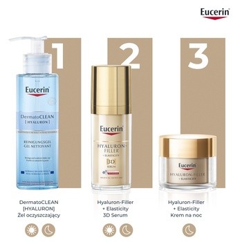 Eucerin Hyaluron-Filler + Elasticity krem na noc, do skóry dojrzałej, przeciwzmarszczkowy, 50 ml