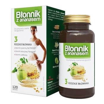 Colfarm Błonnik z ananasem, tabletki, 120 szt.