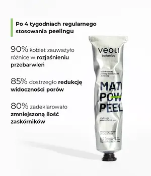 Veoli Botanica Matcha Power,  peeling enzymatyczno-kwasowy do twarzy, 75ml