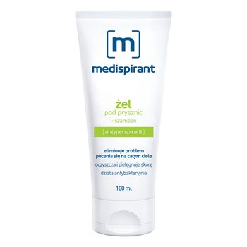 Medispirant, żel pod prysznic + szampon, 180 ml