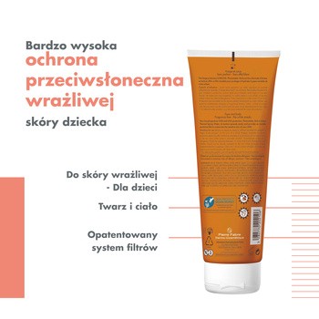 Avene Eau Thermale, mleczko dla dzieci SPF 50+, 250 ml