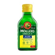 Moller`s Tran Norweski o aromacie cytrynowym, płyn, 150 ml