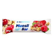 Allnutrition Muesli Bar, baton energetyczny na bazie musli z suszoną żurawiną i maliną, 30 g