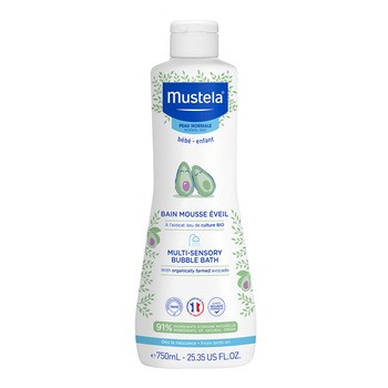 Mustela Bebe-Enfant, płyn "Bąbelkowa Kąpiel" z organicznym awokado, 750 ml