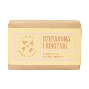Mydlarnia 4 Szpaki, Dziewanna i Rokitnik, naturalne mydło w kostce, 110 g