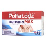 Laboratoria Polfa Łódź Ibuprofen Max, 400 mg, tabletki powlekane, 50 szt.