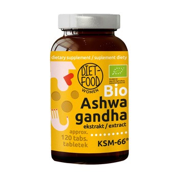 Diet-Food Women Bio Ashwagandha KSM-66, tabletki, 120 szt.