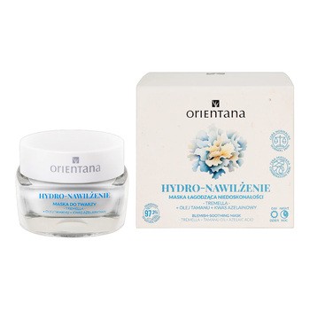 Orientana Hydro-Nawilżenie, maseczka łagodząca niedoskonałości, 50 ml