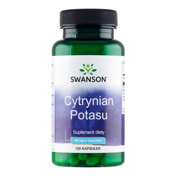 Swanson Cytrynian Potasu, kapsułki, 120 szt.