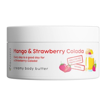 Nacomi, masło do ciała o zapachu mango i truskawcolady, 100 ml