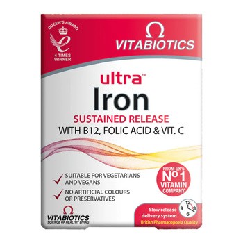 Vitabiotics Ultra Iron, tabletki, 30 szt.