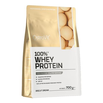 OstroVit 100% Whey Protein, proszek, smak biscuit dream, 700 g