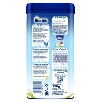 Humana ProBalance 2, mleko następne, 6 m+, proszek, 750 g