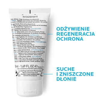 La Roche-Posay Cicaplast Mains, krem do rąk, 50 ml
