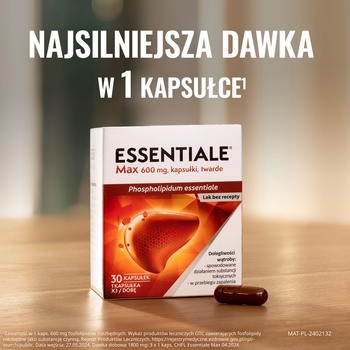 Essentiale Max, 600 mg, kapsułki, 30 szt.