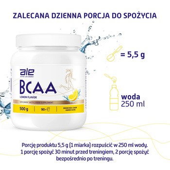 ALE BCAA Lemon Flavor, proszek, 500 g