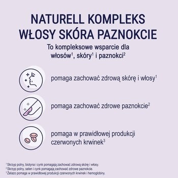 Naturell Kompleks Włosy Skóra Paznokcie, tabletki, 120 szt.