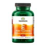 Swanson Witamina E 400IU mieszanka tokoferoli, kapsułki, 250 szt.