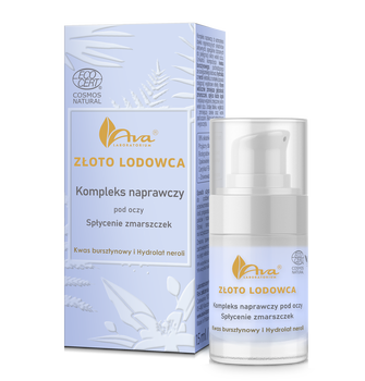 Ava Złoto Lodowca, kompleks naprawczy pod oczy, 15 ml