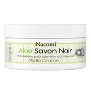 Nacomi Aloe Savon Noir, aloesowe czarne mydło z sokiem z aloesu, 125 g
