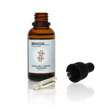 Bracia Mydlarze Skwalan z trzciny cukrowej, krople, 30 ml