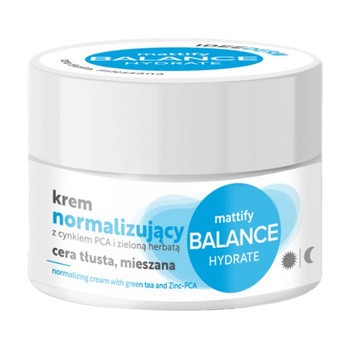 Idee Derm, krem normalizujący z cynkiem PCA i zieloną herbatą, ,50 ml